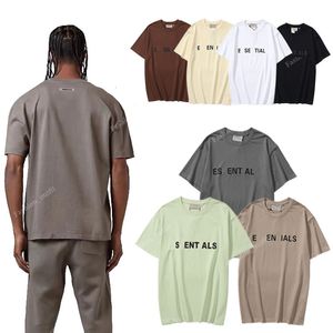 Camiseta de manga corta de algodón pesado Ropa de verano para hombres Tops de tendencia Camisetas de algodón auténticas con cuello redondo para hombres para niños
