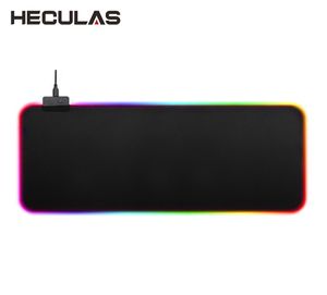 Heculas Gaming Mouse Pad USB Wired RGB LED -verlichting 7 kleurrijke muispad muismat 25x35cm 80x30cm7016263