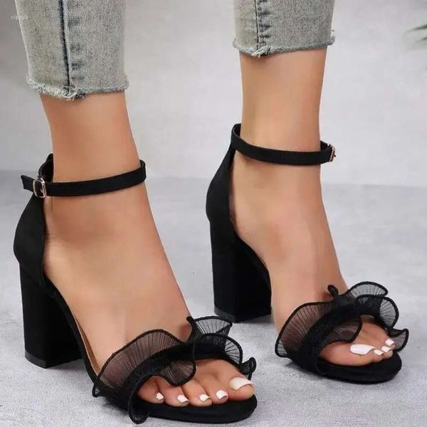 Sandales à talons sexy femmes élevées s s romanesque d'été épais femelle style anglaise mode chunky plus taille romaneque Englih FaHion plut 244 andal ummer tyle ize 279 d f704