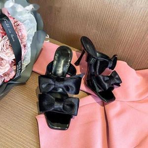 Dames Hoge Hakken Feest Stiletto's Sexy Boog Designer Zomerschoenen Voor Elegante Peep Toe Slippers