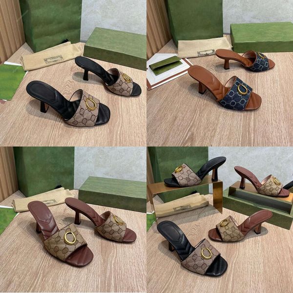 Los tacones más calientes con caja de la caja zapatos para mujeres zapatos de diseño de la calidad de la calidad del talón y sandalia zapatillas de zapato plano de zapatillas por marca 01029 sal BR01029 Calidad original