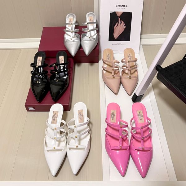 Girl Designer New Style Chaussures à talons hauts Sandal Slipper Mandinon Femmes Sunny Femme Men de fête Vobe Chaussures Talons Talons Talons Géné Support Luxury Luxury Sexe Sandale Cadeau