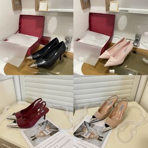 talons chaussures femme designer luxe hôpital concombre femmes sandales tissu appartements sandales brosse cuir slingback pompes talons hauts été décontracté femmes dame chaussures