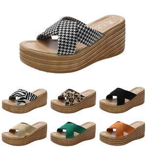 Hakken dames slippers mode high sandalen schoenen gai zomer platform sneakers drievoudige witte zwart bruin groen kleur23 63 400 d sa