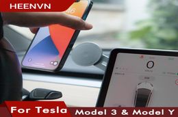 HEENVN NOUVELLE CAR SMATALPHONE PILLOR PILLOR DE TÉLÉPHONE POUR TESLA MODÈLE 3 2021 MODÈLE Y ACCULTOIRS MODÈLE TROIS MODEL3 ACCESSOIRE1293753