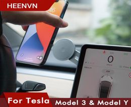 HEENVN NOUVELLE CAR SMATALPHONE PILLOR PILLOR DE TÉLÉPHONE POUR TESLA MODÈLE 3 2021 MODÈLE Y ACCULTOIRS MODÈLE TROIS MODEL3 ACCESSORY4927259