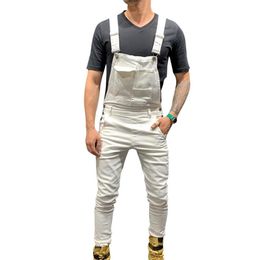 HEFLASHOR Hommes Bandoulière Réglable Slim Denim Salopette Salopette Salopette De Mode Joggers Hommes Jarretelles Pantalon 20192608