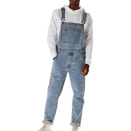 HEFLASHOR Mannen Casual Jeans Denim Strap Jean Jumpsuit Loszittende Mouwloze Casual Feminino Overalls Tuinbroek Speelpakje 2020 CX2268Z