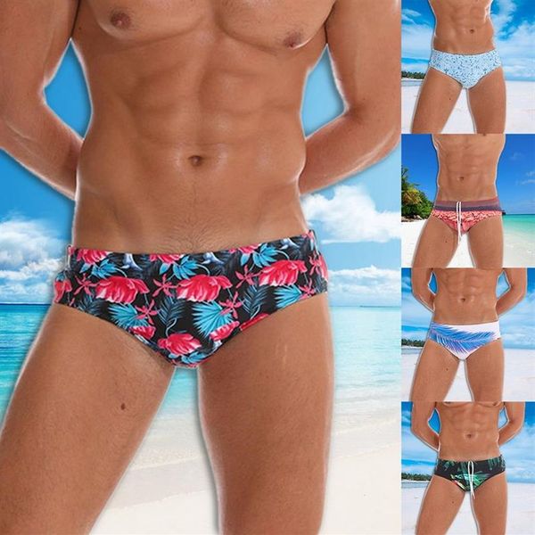 HEFLASHOR, calzoncillos sexis de verano para hombre, estampados de moda, playa, piscina, bañador, bañador impermeable, traje de baño Zwembroek Heren274u