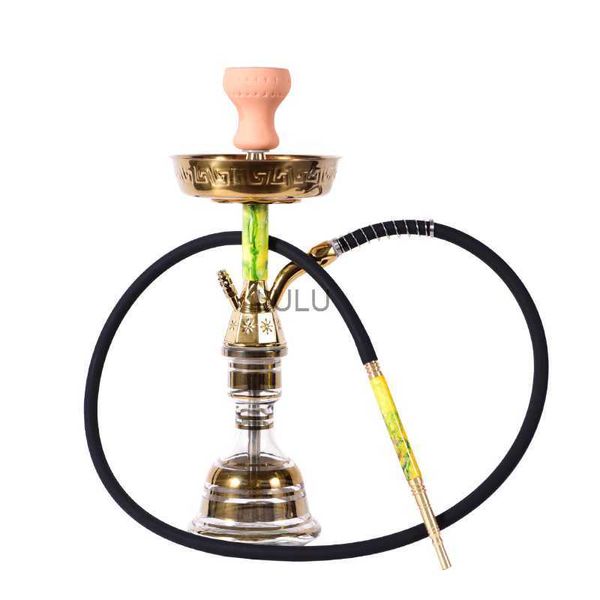 Hauteur 50 cm Arb Style Narguilé Ensemble Complet avec Sac De Voyage Potable Embouchure En Cuivre Résine Tige Shisha Chicha Accessoires HKD230809