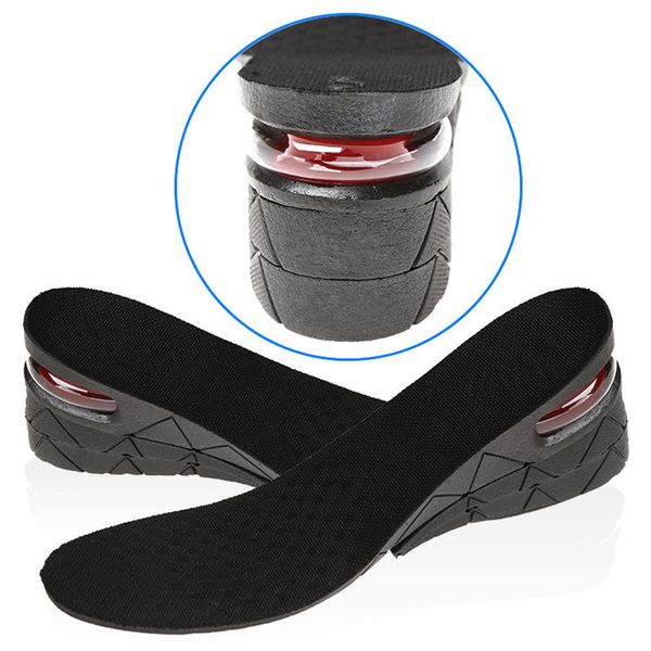 Plantilla para aumento de altura Cojín Elevación de altura Zapato de corte ajustable Inserto de talón Taller Mujeres Hombres Unisex Calidad Almohadillas para pies