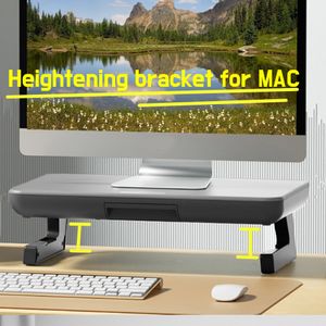 Verhoogte beugel voor Mac Monitor Laptop Tablet Notebook Pad Riser Stand Desktop Storage Mobiele telefoon Holder TV -plank