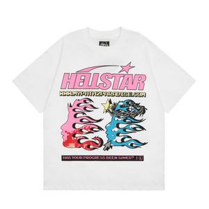 Hel Star Shirt Mens Tshirt Designer Shirts Men Tees Rappeur Womens Washed Grey Heavy Craft Unisexe à manches courtes High Street Fashion Retro Hel Womans T-shirt 36