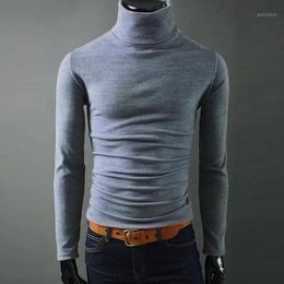 Heren Sweaters Helisopus 2021 Mens Casual Turtleneck Man's Knited Slim Fit Merk Trui Pullovers Masculino1