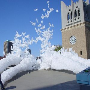 Globos de paloma blancos biodegradables inflables de helio para la decoración del partido del favor de la boda bio globos Envío gratis LX3350