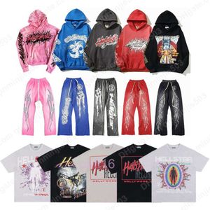 Hell Star Designer Sweat à capuche Hellstar Pull Bet Graphique Imprimer Rose Rouge Surdimensionné À Capuche Hommes Femmes Haruku Gothique Tops Streetpant Lulules l o e 3b7s