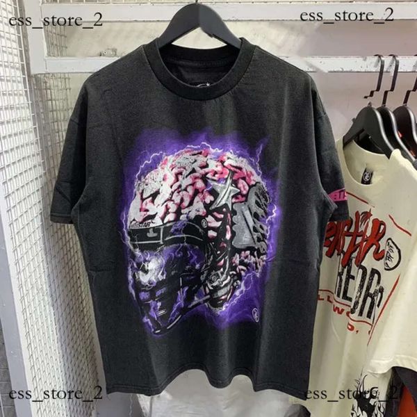 Hell Star Shirt Hell Star Shirts Graphic Tee Mens Womens T-shirt Breathable Cotton Print Hip Hop Rock Vintage Gothic Hell Star Street Graffiti Lettrage lâche 855