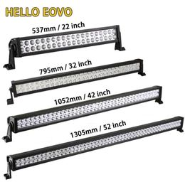 BONJOUR EOVO 22 32 42 52 pouces barre de lumière LED barre de LED lumière de travail pour la conduite de voiture tout-terrain tracteur camion 4x4 SUV ATV 12V 24V9196007