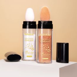 Bonjour kiss kimer shimmer poudre de surligneur ne pas sticky égayer le maquillage de poinçon d'éclat naturel cosmétique pour le maquillage du corps du visage