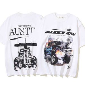 Bonjour côté déesse Malone Austin vent feu voiture hommes et femmes mode t-shirt à manches courtesrm103ks0ND3457IG