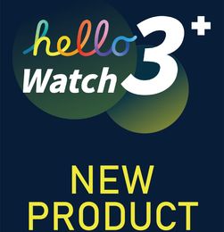Hello Watch 3+ 49 mm titaniumkleurige slimme horloges Hello 3 Dialing Activity Tracker Hartslag Bloeddrukmeterarmband met draadloze oplader