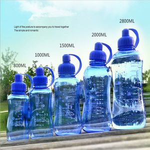 HELLOYOUNG 800ml/1000ml botella de agua deportiva creativa a prueba de fugas botella de plástico de gran capacidad al aire libre/botella de agua de escalada promoción