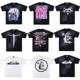Hellstar 24ss designer hommes et femmes T-shirts tendance hip-hop Nouveau T-shirt à manches courtes col rond tendance HELLSTAR STUDIOS pour hommes et femmes 663989