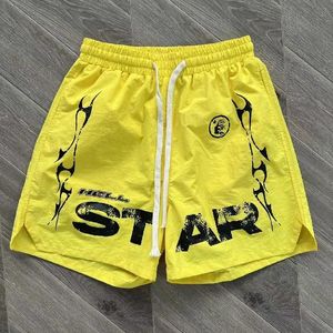 Hellstar Designer Mens Shorts Summer Men Femmes Hell Star Pantals Imprimer des lettres de la taille élastique Pantalon de survêtement HipHop Street Coton Coton 8407