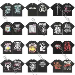 Hellstar Designer Mens T Shirts The Star of Hell Tees Men Men Shirt Round Necked Short Mouwen Casual Letter Gedrukte hoogwaardige bijpassende kleding voor koppels 897