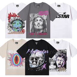 Hellstar Designer Shirt Mens T Shirt Men Kleding klassiek High Street Graphic T Shirts Fashion Luxury Cotton Katte Korte Summer T-Shirt Size S-XL