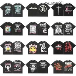 Hellstar Designer T -shirt luxe trendy merk grafische graffiti geprinte katoenen hellstar shirt tee casual dames hellstar shirt heren t shirts shirts korte mouw tops 2813