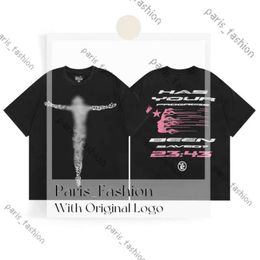 Hellstar Designer T-shirt dit chantant lavé à la main gris Heavy Craft unisexe à manches courtes haut High Street mode rétro femmes S0rp 799