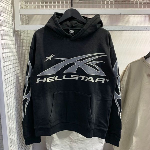Hellstar Eyeball H706 nouvelle mode chaude personnalisé haut de gamme coton à capuche vintage Shark Doberman Pinscher à capuche Streetwear pulls molletonnés sweats à capuche amples amoureux