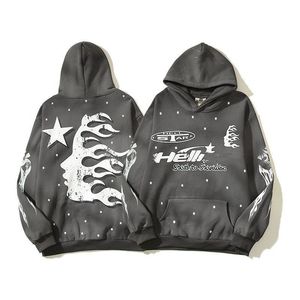 hellstar hoodie designer hoodies men hoodie Fashion Mens luxury men hoodies pullover High quality Hellstar Blue printing long sleeve Street hip-hop Clothing Y2