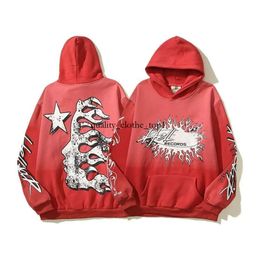 Hellstar Hoodie Heren Shark Graphic Tee Pullover Letterprint Lange mouw Trui met zak Heren Dames Tops Kleding Mode Heren Dames Hoodies Sweatshirt 925