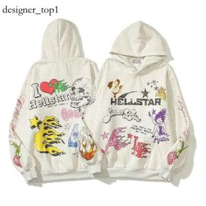 Hellstar Hoodie Mens and Womens Designer Sweatshirt Hooded Womens HellStars Shirt American Casual Loudspeaker Pantalon M-2XL 9576