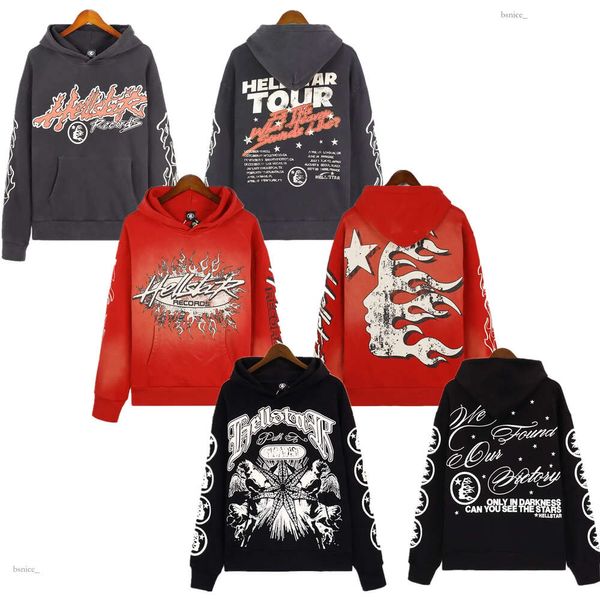 Hellstar Sudaderas con capucha Diseñador Sudadera con capucha Vintage Street Graffiti Estilo Hip Hop High Street Sudadera con capucha acolchada Sudaderas lavadas Sudadera con capucha de manga larga Sudaderas con capucha 2023 280