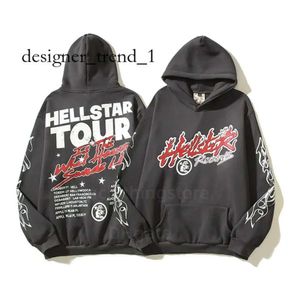 Hellstar sweat à capuche pour hommes haute rue à capuche Y2k étranger choses perdre chaud pull sweats ample Hip Hop Hellstar haut 4064