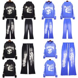 Hellstar Sweats à capuche Hommes Designer Sweats à capuche Ins Rue à capuche Mode Qualité Sweatshirts Design Femmes Sweat à capuche Sweat à capuche unisexe Costume de sport Rétro Vintage Hommes Survêtements AA