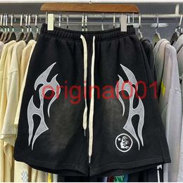 Hellstar Men Designer Pantalons courts shorts décontractés Basketball plage Running Fiess Fashion Hell Star New Style Hip Hop Shorts rétro Water Washing Yu