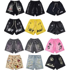 Hellstar Men Designer Pantalons courts shorts décontractés Basketball plage Running Fiess Fashion Hell Star New Style Hip Hop Shorts