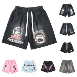 Hellstar heren shorts shorts shorts heren vrouwen ontwerper mode korte strand vakantie zweetdichte kleding man ontspannen korte broekheren shorts shorts zomer sport shorts