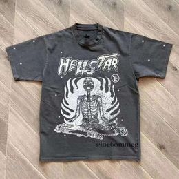 Hellstar T-shirts pour hommes T-shirts de haute qualité pour hommes Chemises de créateurs pour hommes Vêtements d'été Mode Couples Coton Tee Casual Femmes H 1834 7634