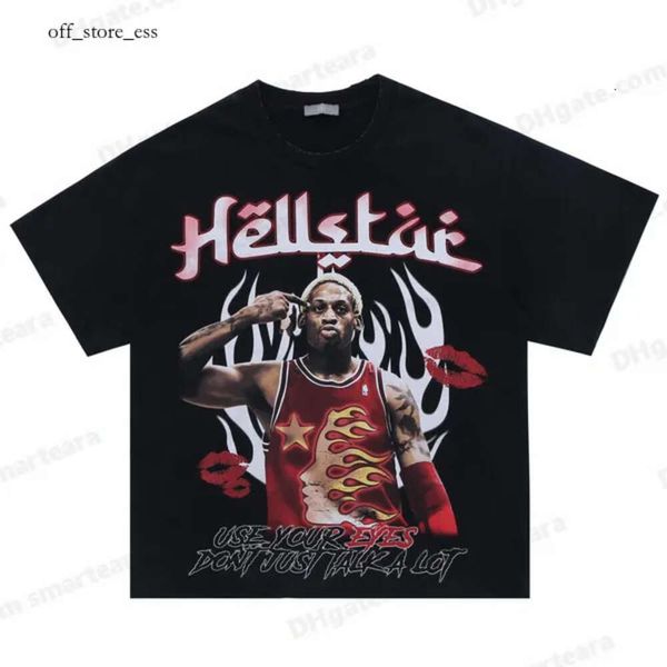 T-shirts masculins Hellstar Hi-Quality Mens T-shirt Designer Shirts For Men Summer Clothes Fashion Couples Cotton Tee Femmes décontractées Short 275 845 896