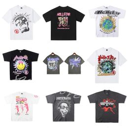 Hellstar Mens T-shirts Hi-Quality Mens T-shirt Designer Shirts For Men Clothes Summer Couples Coton Tee Femmes décontractées Soule