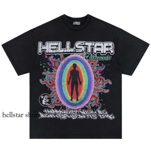 HELLSTAR MENS T-shirts Hi-Quality Mens T-shirt Designer Shirts For Men Summer Clothes Fashion Couples Cotton Tee Femmes décontractées Soule