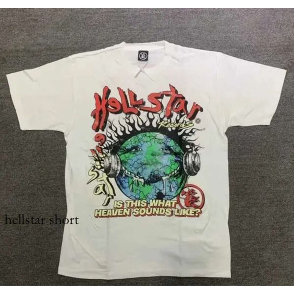 Hellstar Mens T-shirts Hi-Quality Mens T-shirt Designer Shirts For Men Clothes Summer Couples Coton Tee Femmes décontractées Souchée