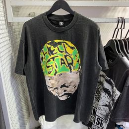 Hellstar Mens T-shirts T-shirts de haute qualité Chemiser des créateurs pour hommes Clothes d'été couples en coton Tee Femmes décontractées Coupte à manches courtes 2015