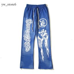 Hellstar broek herenbroek vintage heren streetwear grijze broek Hell star broek joggers zwart blauwe flare gestapelde hellstar rode joggingbroek kleding 8097