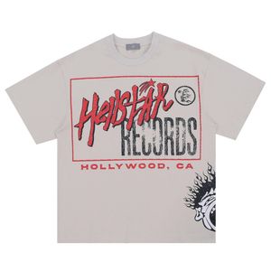 Hellstar Shirt Designer Korte Shirts Heren Plus Tees t Rapper Wash Grijs Heavy Craft Unisex Mouw T-shirts Tops High Street Retro Dames T-shirt Us S-xl Hell Star Hq6k